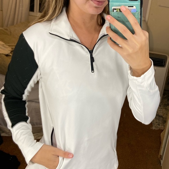 Lucy Jackets & Blazers - Lucy white athletic jacket with black